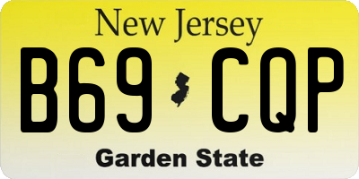 NJ license plate B69CQP