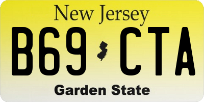 NJ license plate B69CTA