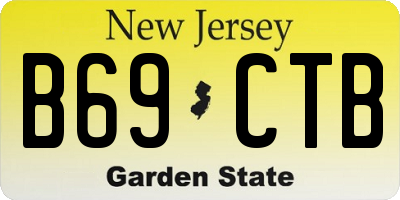 NJ license plate B69CTB