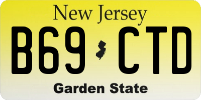 NJ license plate B69CTD
