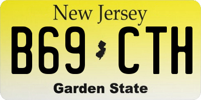 NJ license plate B69CTH