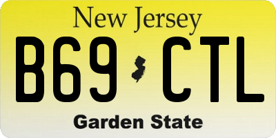 NJ license plate B69CTL