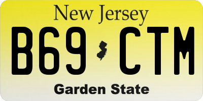 NJ license plate B69CTM