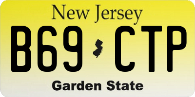 NJ license plate B69CTP