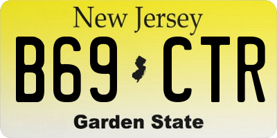 NJ license plate B69CTR