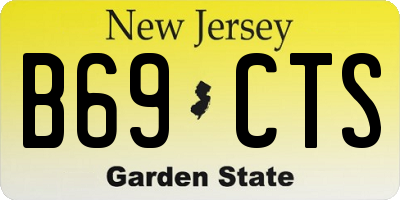 NJ license plate B69CTS