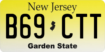 NJ license plate B69CTT