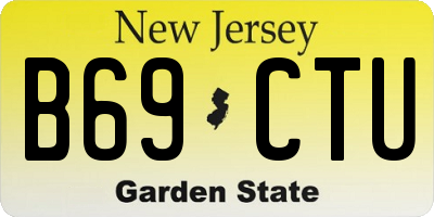 NJ license plate B69CTU