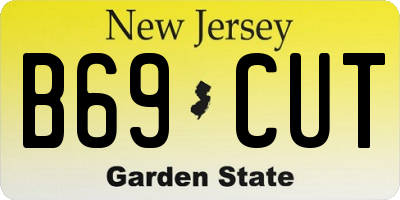NJ license plate B69CUT