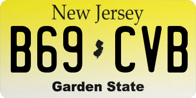 NJ license plate B69CVB