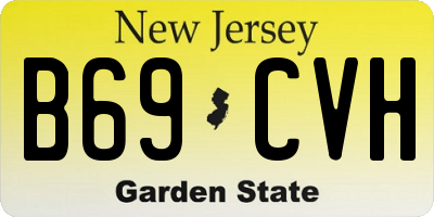 NJ license plate B69CVH