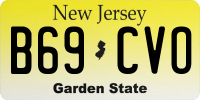 NJ license plate B69CVO
