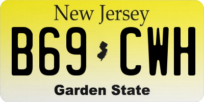 NJ license plate B69CWH
