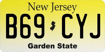 NJ license plate B69CYJ