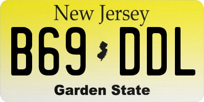 NJ license plate B69DDL