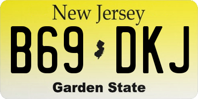 NJ license plate B69DKJ