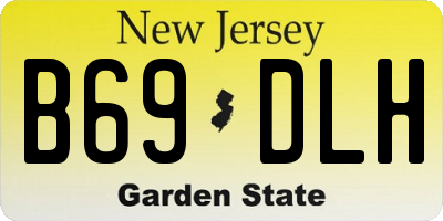 NJ license plate B69DLH