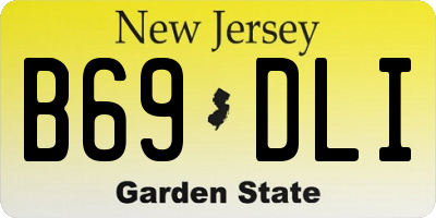 NJ license plate B69DLI