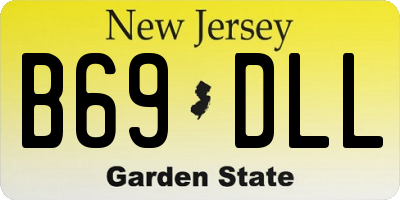 NJ license plate B69DLL