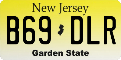 NJ license plate B69DLR