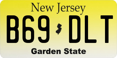 NJ license plate B69DLT