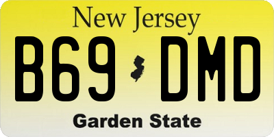 NJ license plate B69DMD