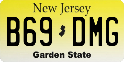 NJ license plate B69DMG