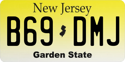 NJ license plate B69DMJ