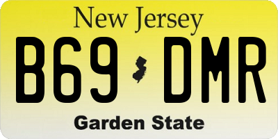NJ license plate B69DMR