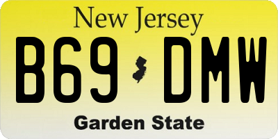 NJ license plate B69DMW