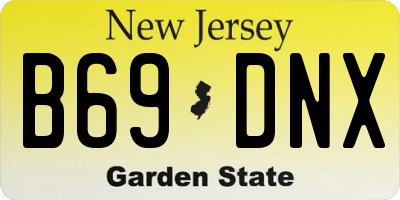 NJ license plate B69DNX