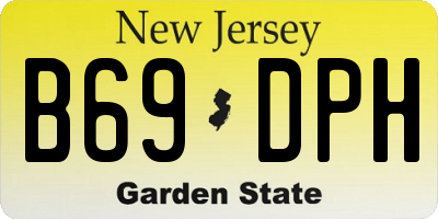 NJ license plate B69DPH