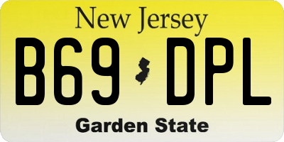 NJ license plate B69DPL