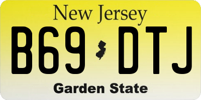 NJ license plate B69DTJ