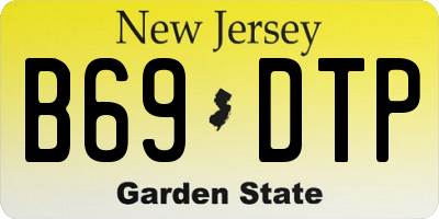 NJ license plate B69DTP