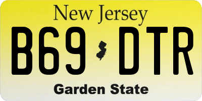NJ license plate B69DTR