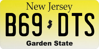 NJ license plate B69DTS