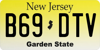 NJ license plate B69DTV