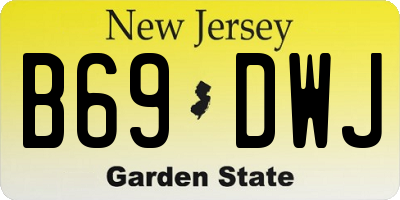 NJ license plate B69DWJ