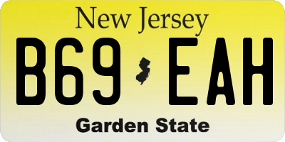 NJ license plate B69EAH