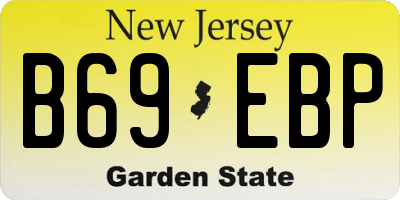 NJ license plate B69EBP