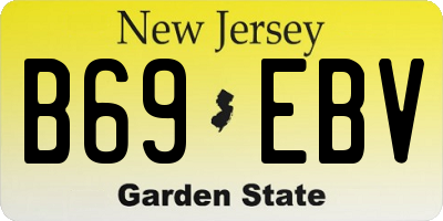 NJ license plate B69EBV