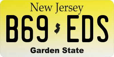 NJ license plate B69EDS