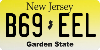 NJ license plate B69EEL