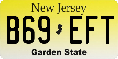 NJ license plate B69EFT