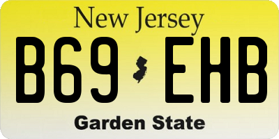 NJ license plate B69EHB