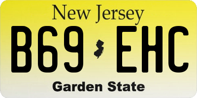 NJ license plate B69EHC
