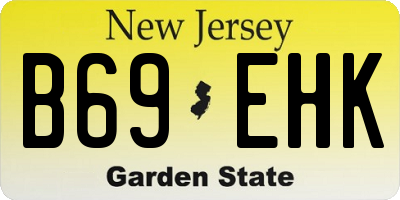 NJ license plate B69EHK