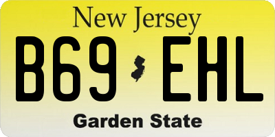 NJ license plate B69EHL