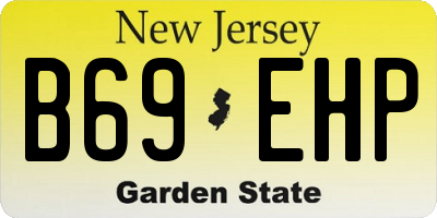 NJ license plate B69EHP